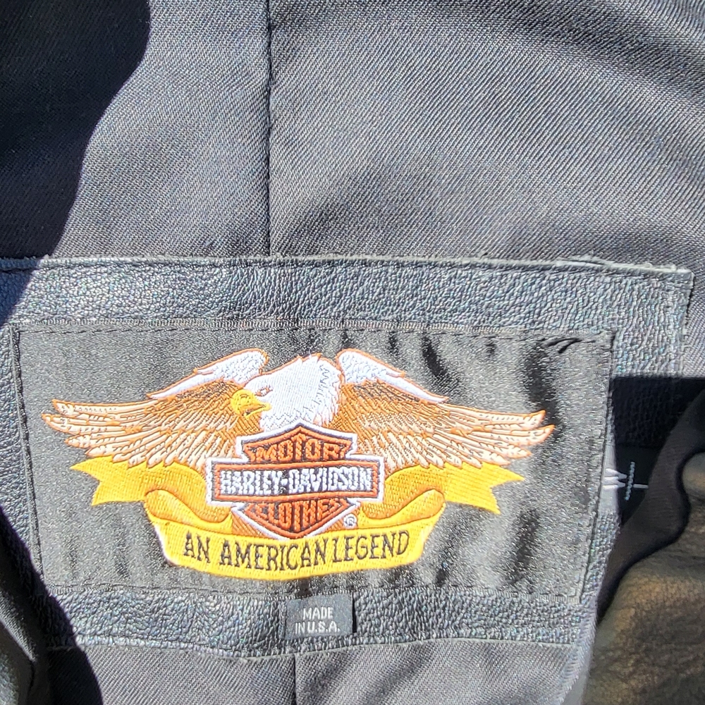 Women's Black Leather Jacket - Picture 2 of 16